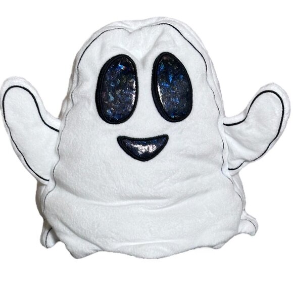 Reversible Plush Ghost and Monster Scary Ghost Stuffed Toy Black and White - Picture 1 of 11